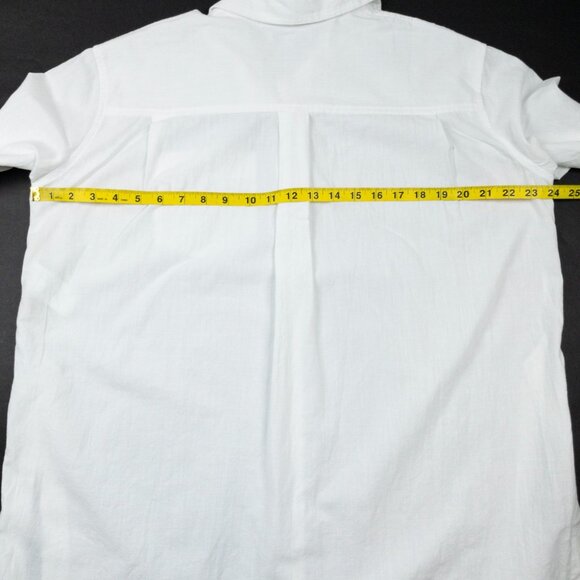 Madewell Oversized Ex-Boyfriend Tunic Shirt Women's Small Solid White NG910 - Picture 14 of 15